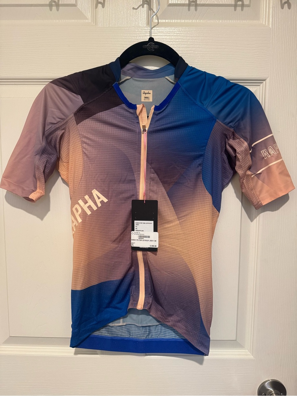 Rapha Gradient Blue and Peach Short Sleeve Cycling Jersey